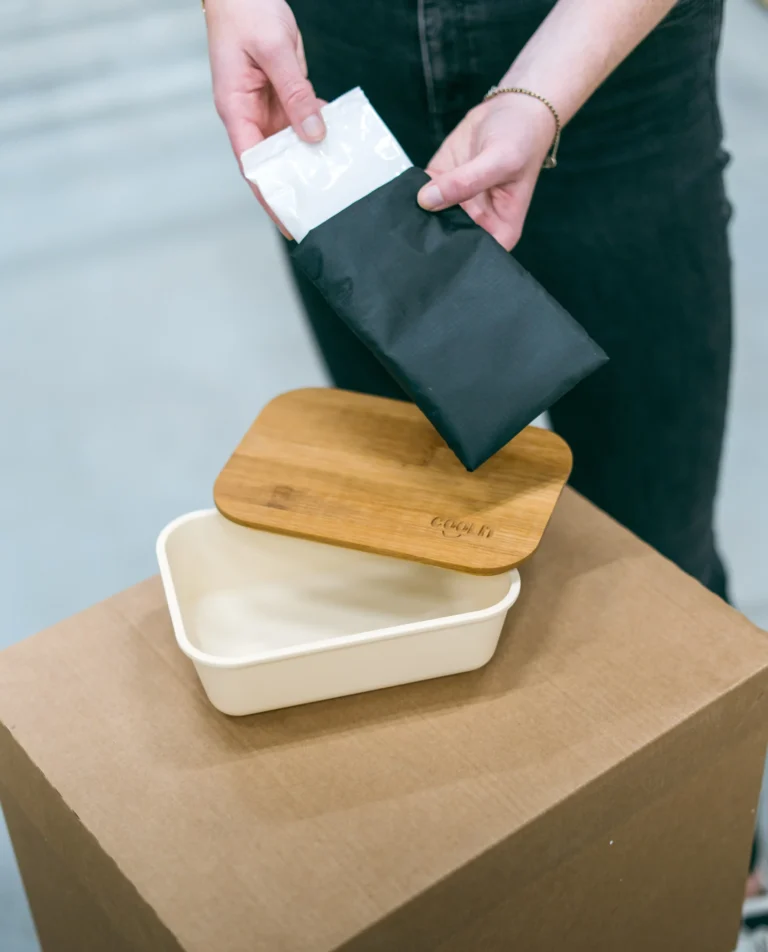 gekoelde lunchbox met Coolpack's gelpack